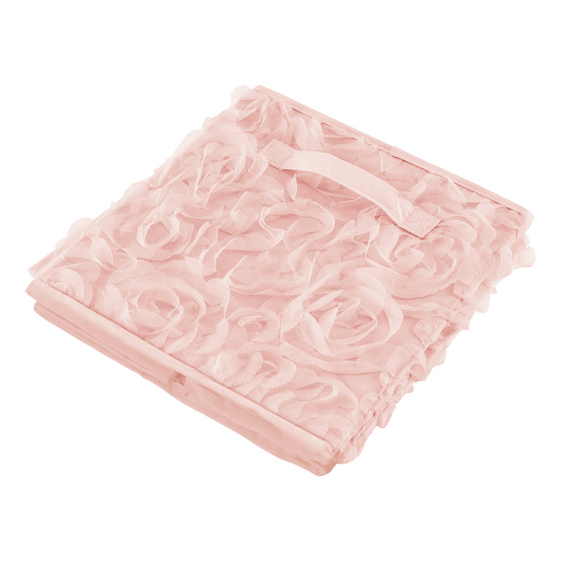 Rose Pink Collection Foldable Fabric Storage Bins