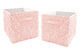 Rose Pink Collection Foldable Fabric Storage Bins