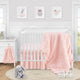 Rose Pink Collection 4 Piece Crib Bedding