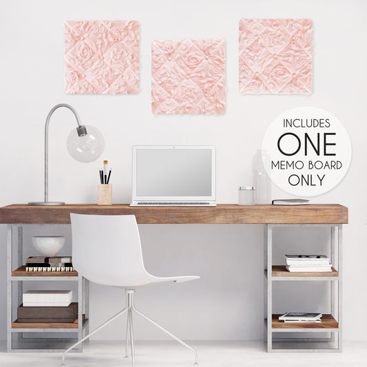 Rose Pink Collection Fabric Memo Board