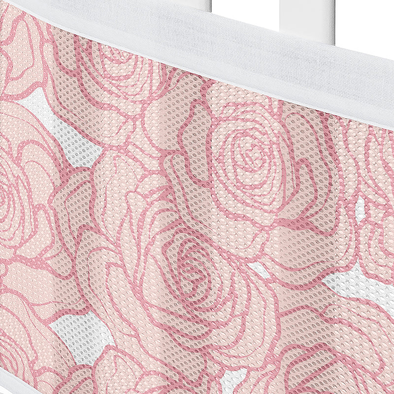 Rose Pink Collection Sweet Jojo Designs + BreathableBaby Breathable Mesh Crib Liner
