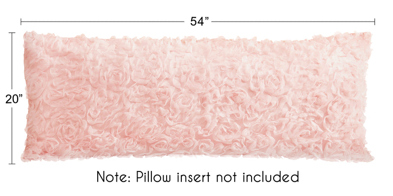 Rose Pink Collection Full Length Body Pillow Cover