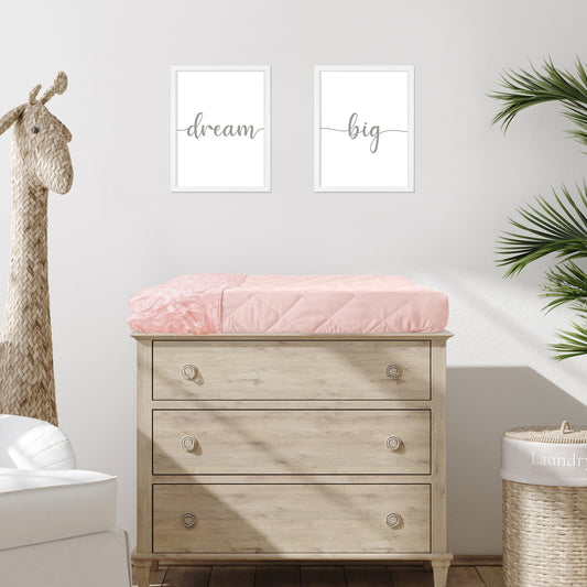 Rose Pink Collection Changing Pad Cover