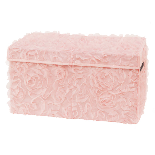 Rose Pink Collection Fabric Toy Bin Storage