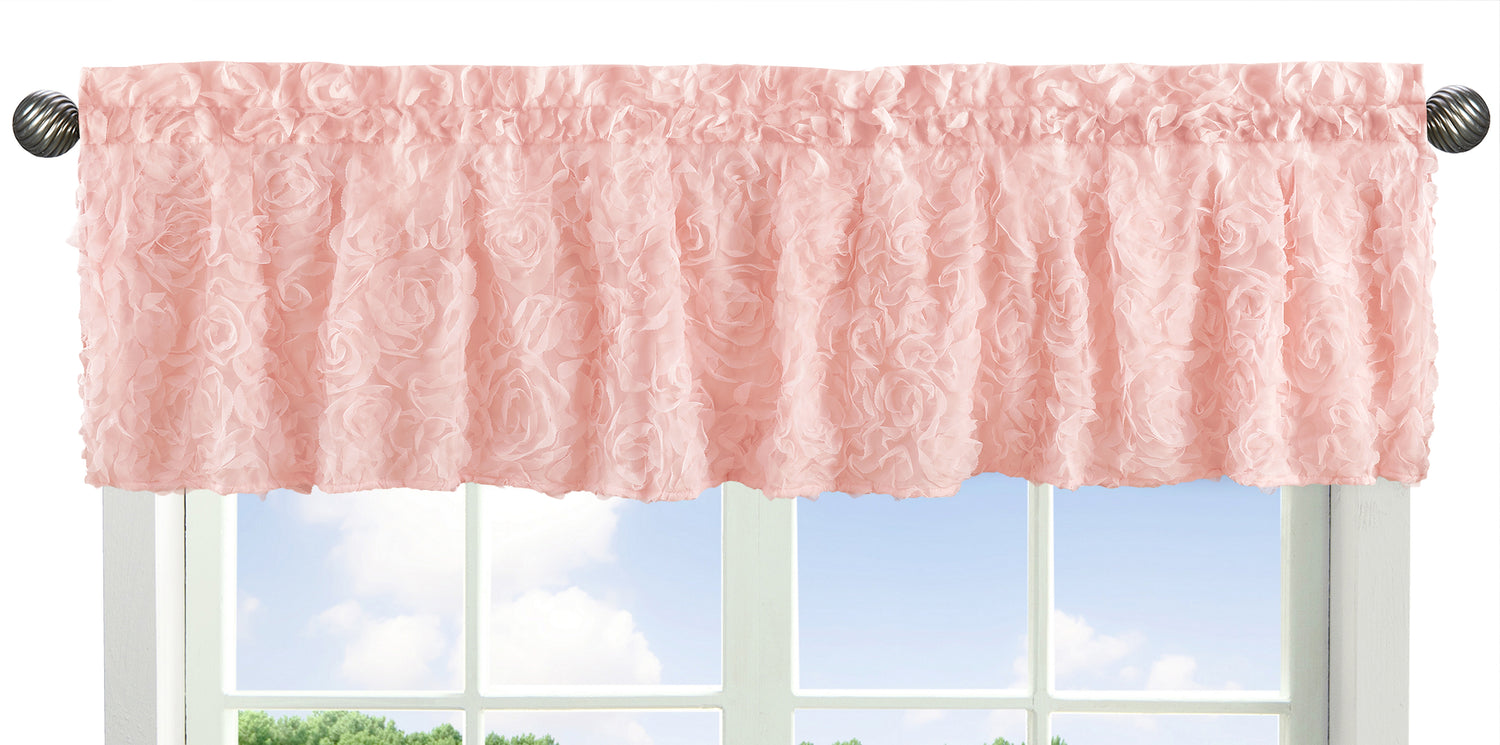 Rose Pink Collection Window Valance