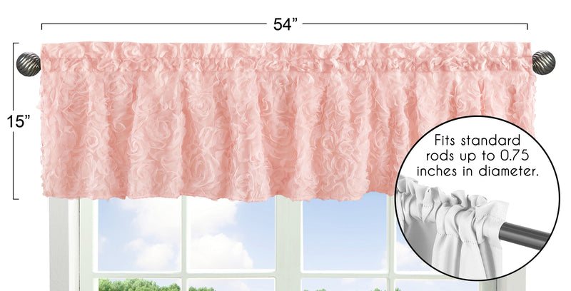Rose Pink Collection Window Valance