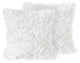 Rose White Collection Decorative Accent Throw Pillow Covers - Set of 2