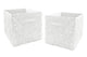 Rose White Collection Foldable Fabric Storage Bins