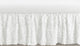 Rose White Collection Crib Bed Skirt