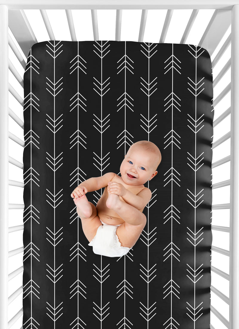 Rustic Patch Collection Crib Sheet - Arrow Print