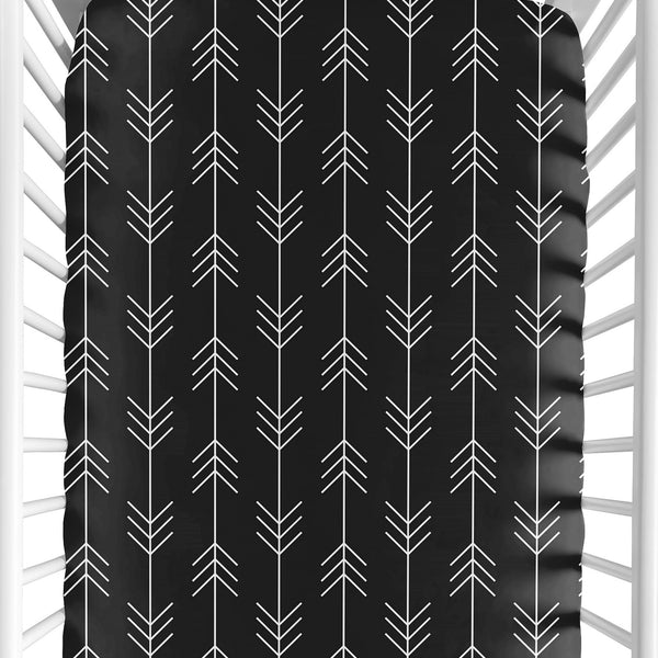 Rustic Patch Collection Crib Sheet - Arrow Print