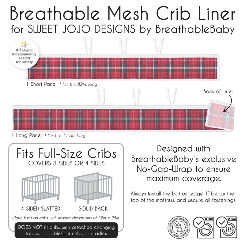 Rustic Patch Collection Sweet Jojo Designs + BreathableBaby Breathable Mesh Crib Liner