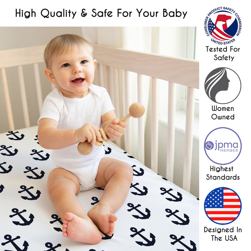 Sailor Collection Crib Sheet