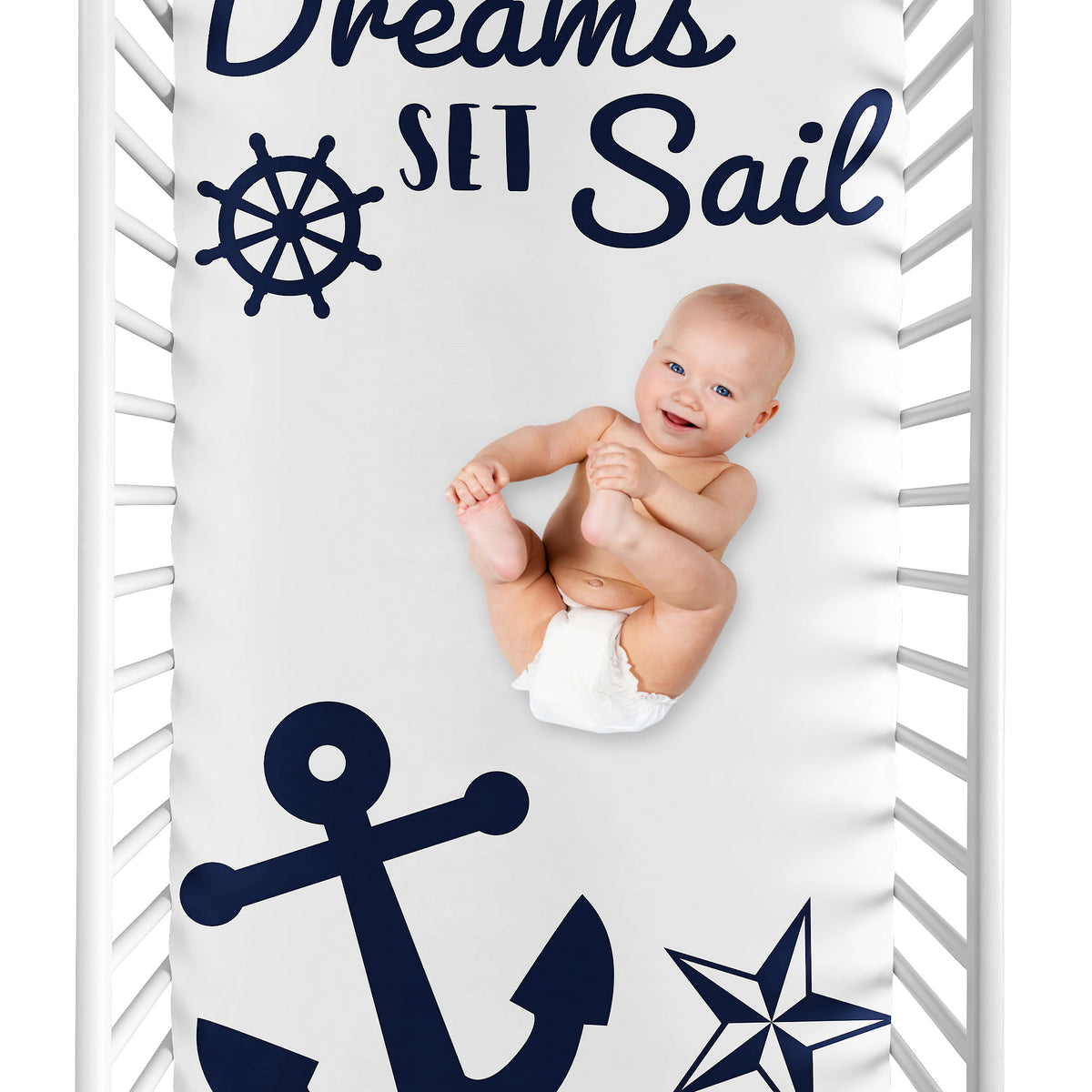 Sailor Collection Photo Op Crib Sheet
