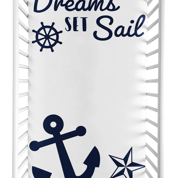Sailor Collection Photo Op Crib Sheet alternate view