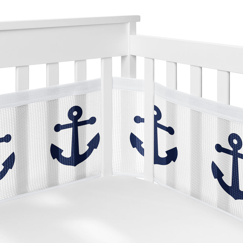 Sailor Collection Sweet Jojo Designs + BreathableBaby Breathable Mesh Crib Liner