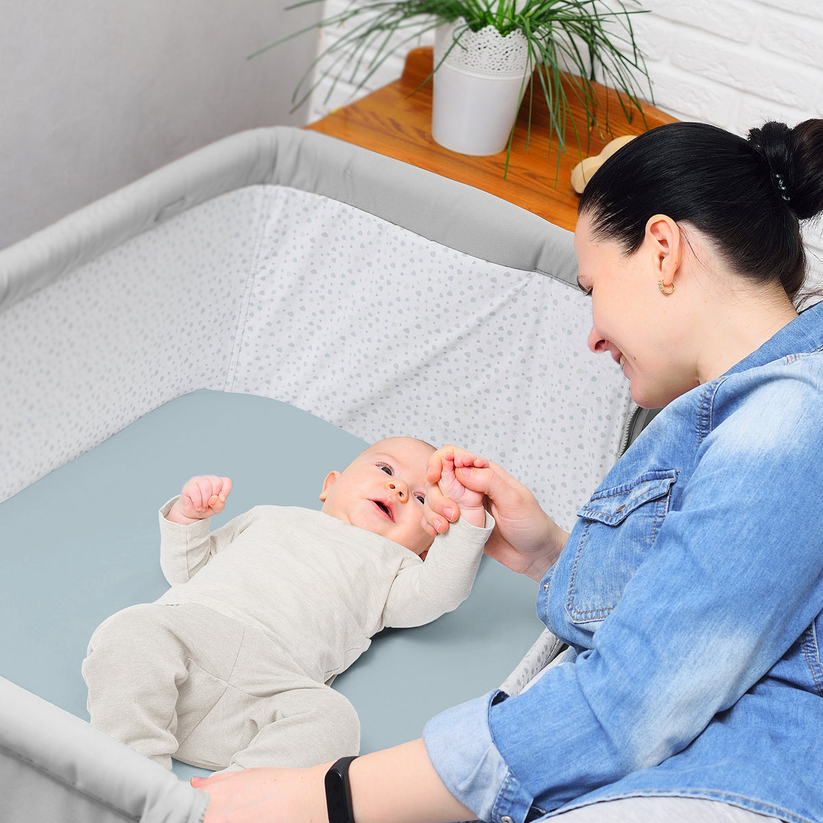 Seashells Collection 2 Pack Baby Bassinet Fitted Sheets