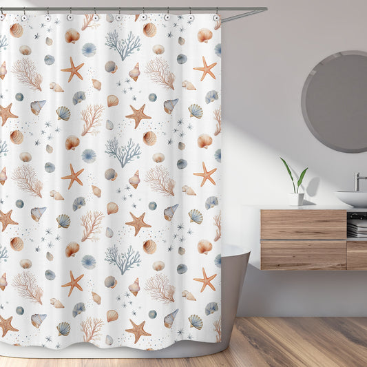 Seashells Collection Shower Curtain