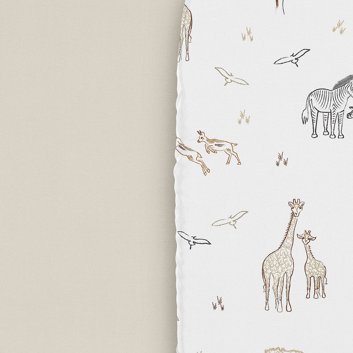 Serengeti Animals Collection 2 Pack Baby Bassinet Fitted Sheets