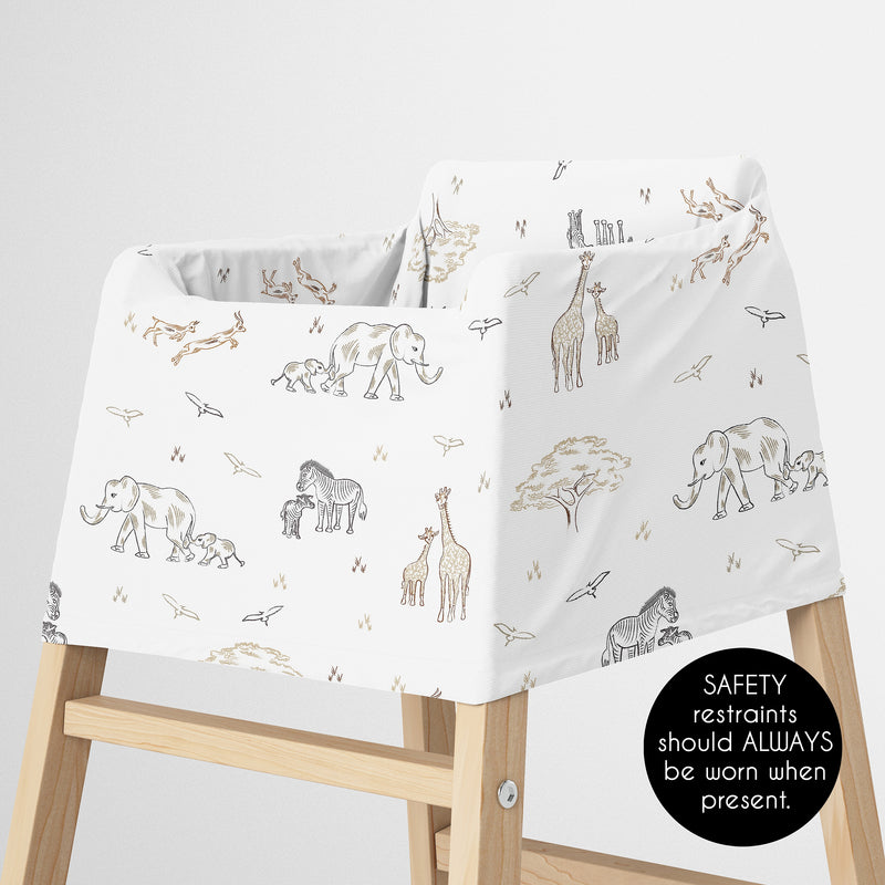 Serengeti Animals Collection Multi Use Baby Car Seat and Nursing Cover