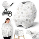 Serengeti Animals Collection Multi Use Baby Car Seat and Nursing Cover