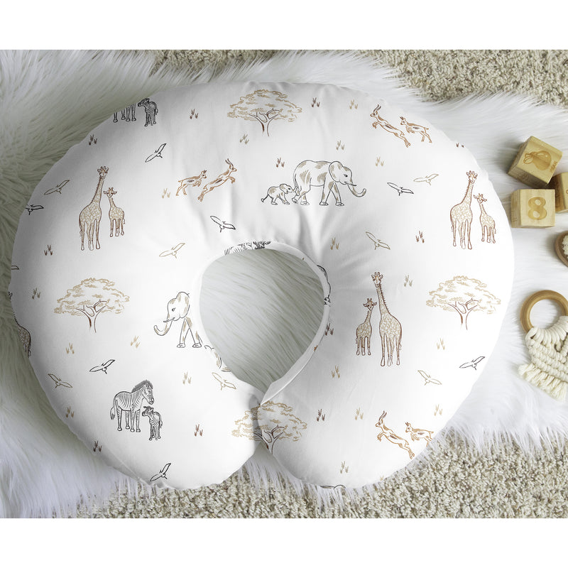 Serengeti Animals Collection Nursing Breastfeeding Pillow Cover