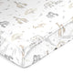 Serengeti Animals Collection Satin Fitted Crib Sheet