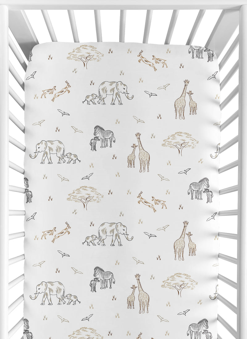 Serengeti Animals Collection 2 Pack Crib Sheets