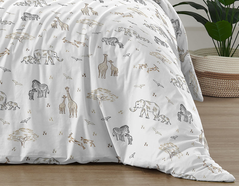 Serengeti Animals Collection Twin Bedding