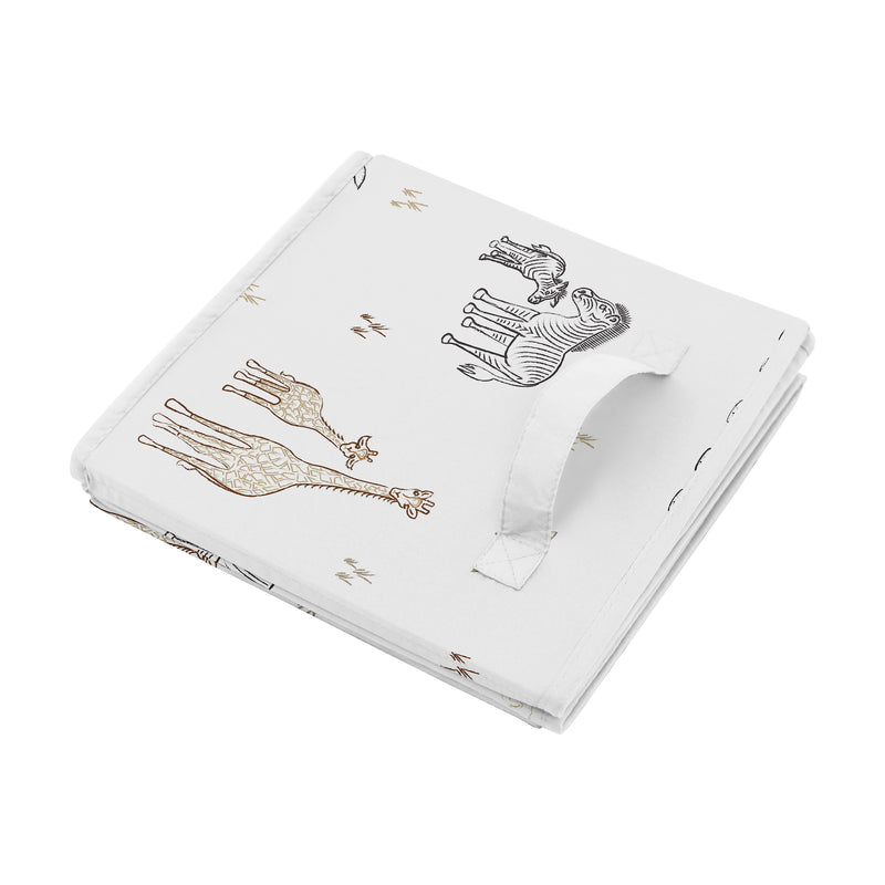 Serengeti Animals Collection Foldable Fabric Storage Bins