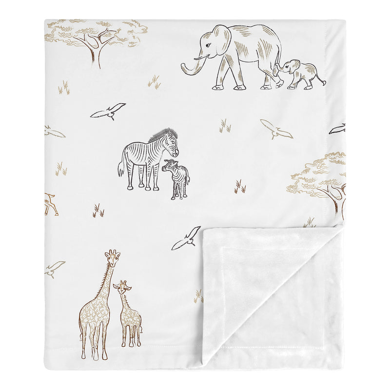 Serengeti Animals Collection Baby Blanket