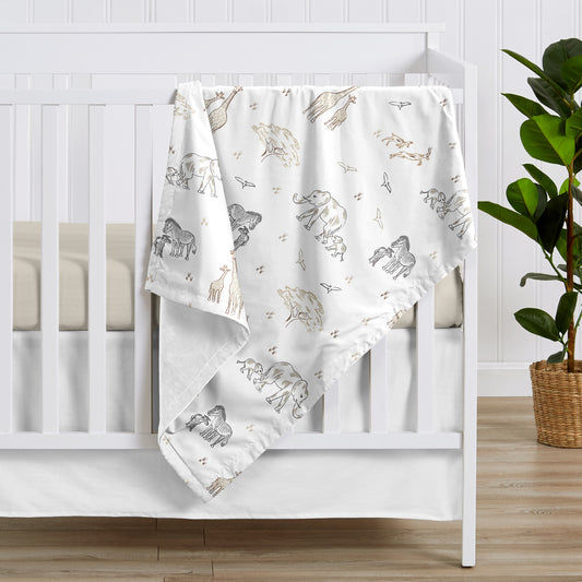 Serengeti Animals Collection Baby Blanket
