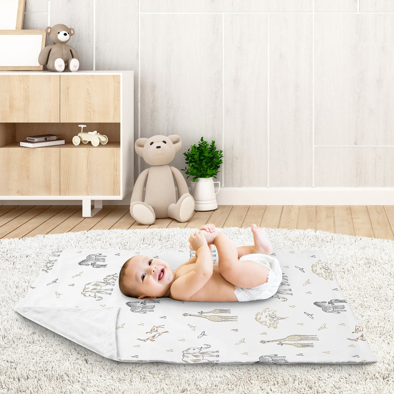 Serengeti Animals Collection Baby Blanket