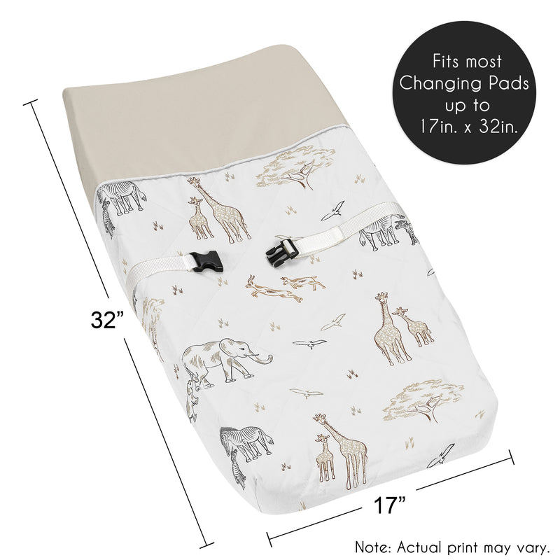 Serengeti Animals Collection Changing Pad Cover
