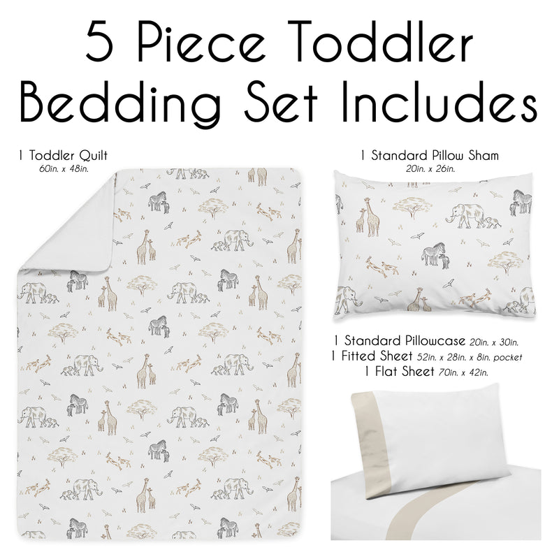 Serengeti Animals Collection Toddler Bedding
