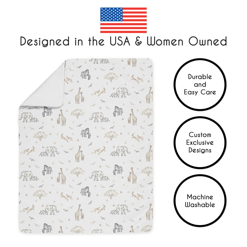 Serengeti Animals Collection Toddler Bedding