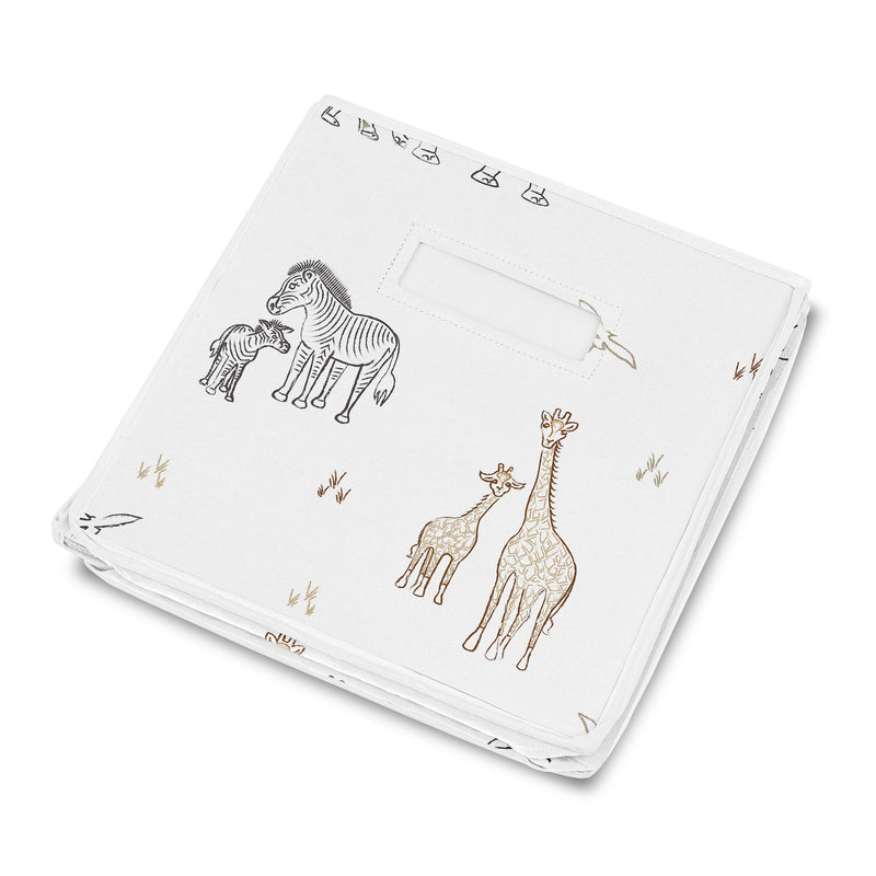 Serengeti Animals Collection Fabric Toy Bin Storage