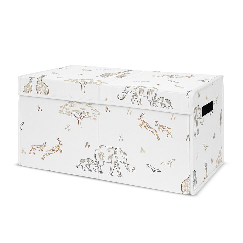 Serengeti Animals Collection Fabric Toy Bin Storage