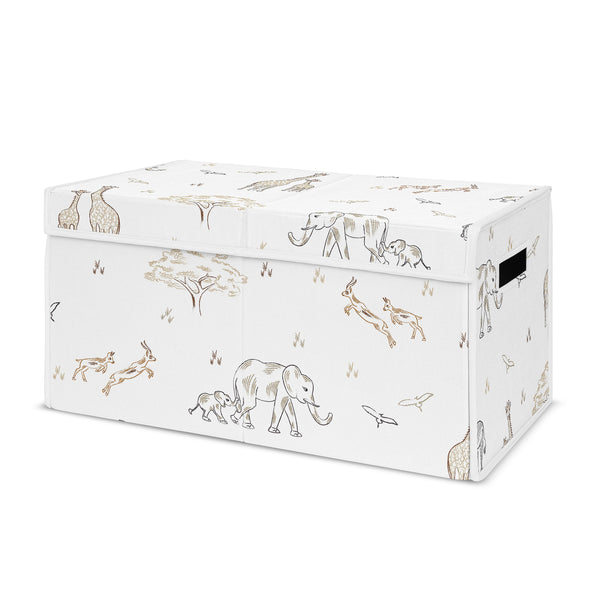 Serengeti Animals Collection Fabric Toy Bin Storage
