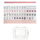 Pink Shabby Chic Collection American Mahjong Tile Set (160pc) 1.24in. Layered Acrylic with Travel Bag