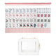 Pink Shabby Chic Collection American Mahjong Tile Set (160pc) 1.24in. Layered Acrylic with Travel Bag