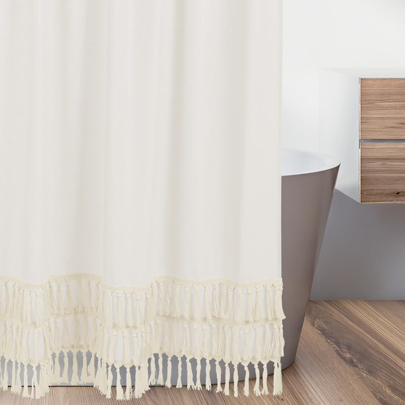 Boho Fringe Collection Shower Curtain