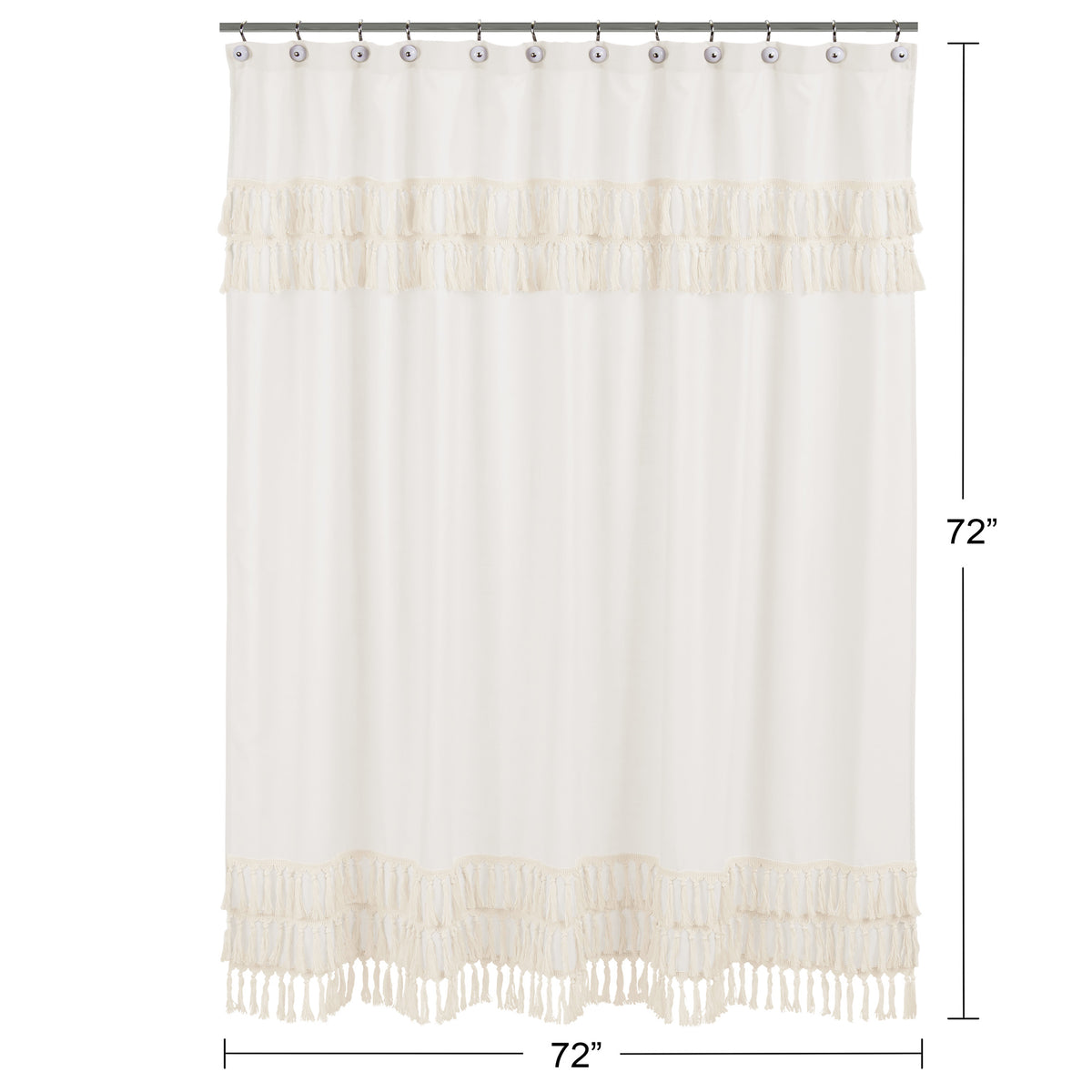 Boho Fringe Collection Shower Curtain