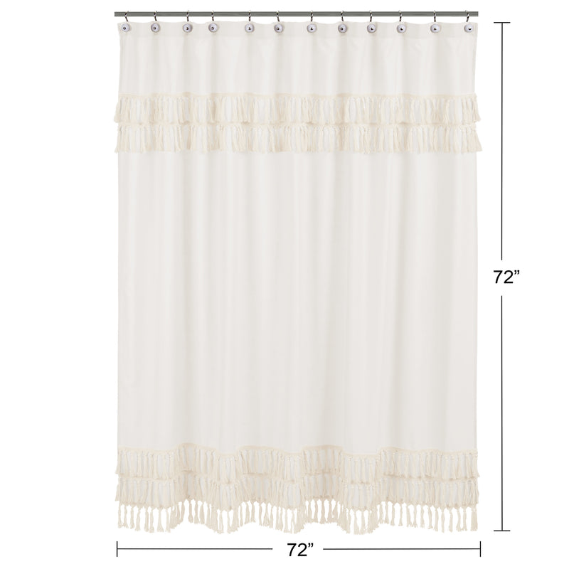 Boho Fringe Collection Shower Curtain
