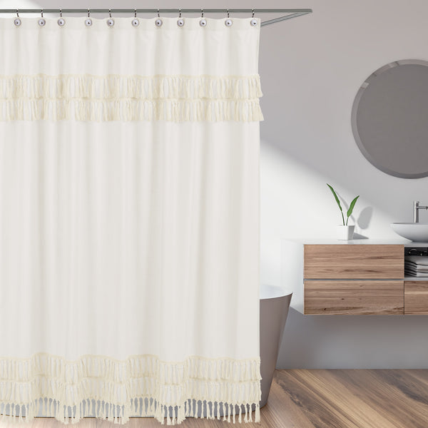 Boho Fringe Collection Shower Curtain alternate view