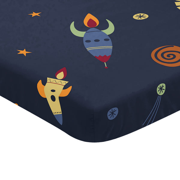 Space Galaxy Collection Mini Crib Sheet alternate view