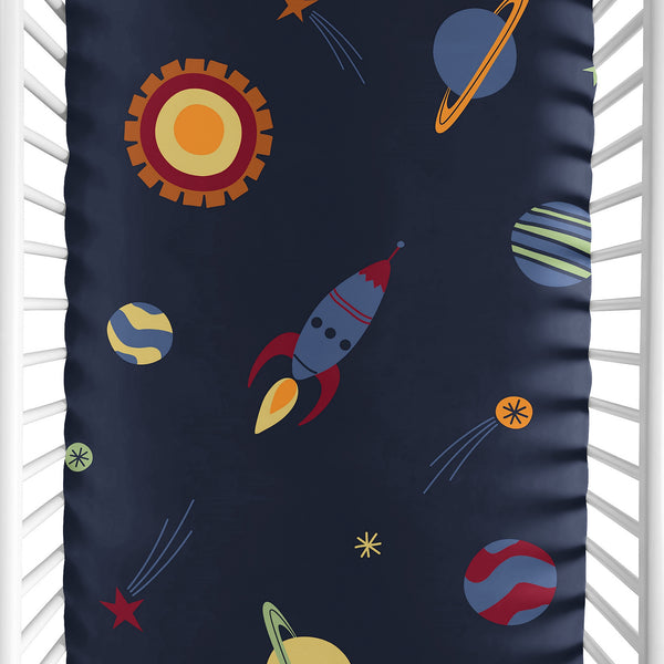 Space Galaxy Collection Mini Crib Sheet
