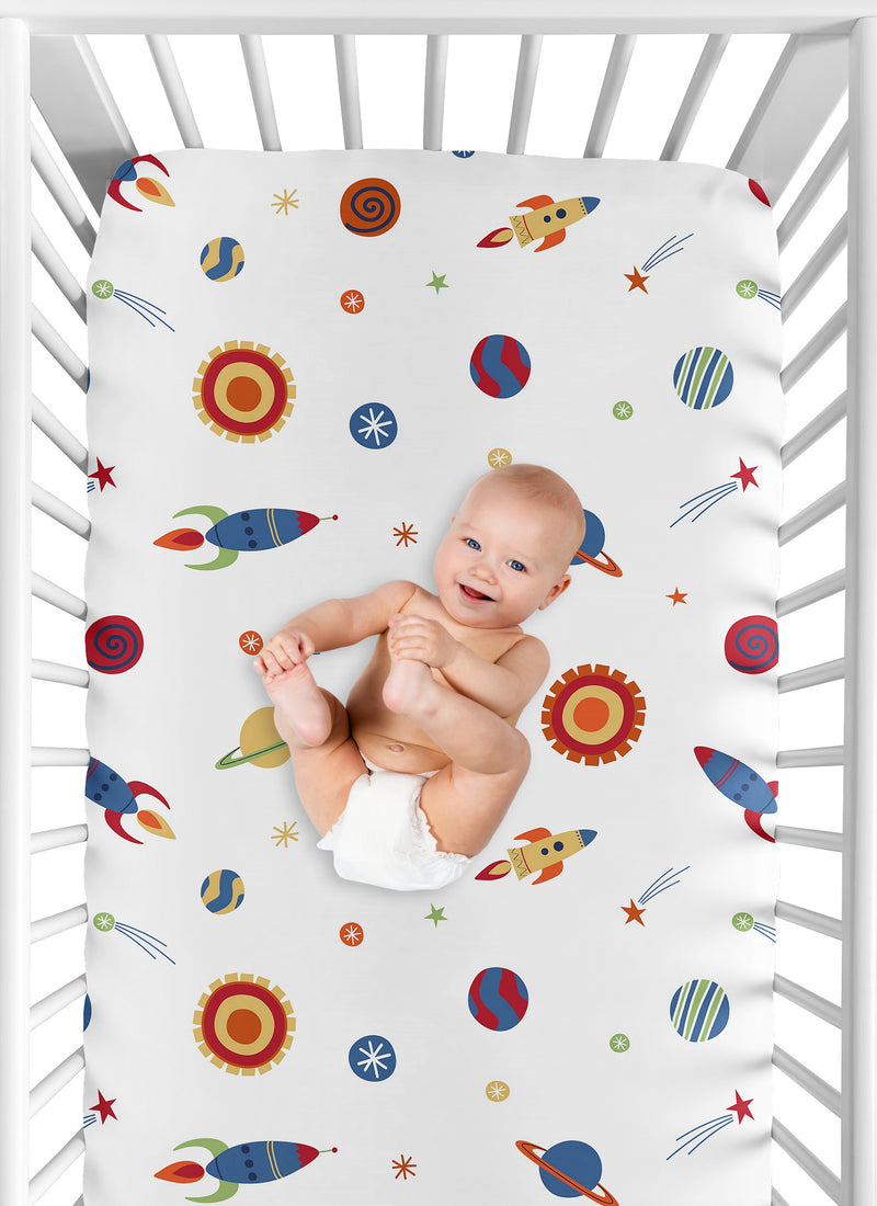 Space Galaxy Collection Crib Sheet