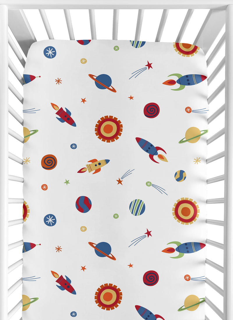 Space Galaxy Collection Crib Sheet