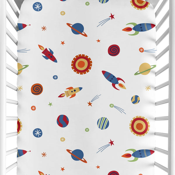 Space Galaxy Collection Crib Sheet